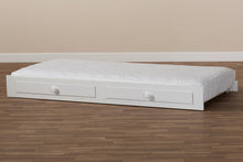 Load image into Gallery viewer, Baxton Studio Cintia Cottage Farmhouse White Finished Wood Twin Size Trundle
