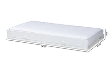Load image into Gallery viewer, Baxton Studio Cintia Cottage Farmhouse White Finished Wood Twin Size Trundle
