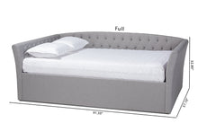 Load image into Gallery viewer, Baxton Studio Delora Modern and Contemporary Light Grey Fabric Upholstered Queen Size Daybed
