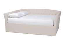 Load image into Gallery viewer, Baxton Studio Delora Modern and Contemporary Beige Fabric Upholstered Queen Size Daybed
