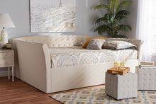 Load image into Gallery viewer, Baxton Studio Delora Modern and Contemporary Beige Fabric Upholstered Queen Size Daybed
