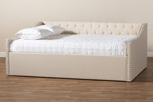 Load image into Gallery viewer, Baxton Studio Haylie Modern and Contemporary Beige Fabric Upholstered Full Size Daybed
