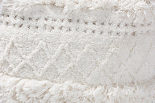 Load image into Gallery viewer, Baxton Studio Curlew Moroccan Inspired Ivory Handwoven Cotton Pouf Ottoman
