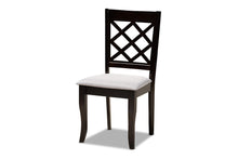 Load image into Gallery viewer, Baxton Studio Adina Modern and Contemporary Grey Fabric Upholstered and Dark Brown Finished Wood 5-Piece Dining Set
