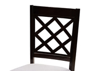 Load image into Gallery viewer, Baxton Studio Adina Modern and Contemporary Grey Fabric Upholstered and Dark Brown Finished Wood 5-Piece Dining Set
