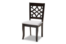 Load image into Gallery viewer, Baxton Studio Alisa Modern and Contemporary Grey Fabric Upholstered and Dark Brown Finished Wood 5-Piece Dining Set
