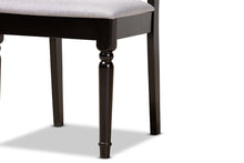 Load image into Gallery viewer, Baxton Studio Anise Modern and Contemporary Grey Fabric Upholstered and Dark Brown Finished Wood 5-Piece Dining Set
