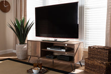 Load image into Gallery viewer, Baxton Studio Iver Modern and Contemporary Rustic Oak Finished 1-Door Wood TV Stand
