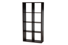 Load image into Gallery viewer, Baxton Studio Janne Modern and Contemporary Dark Brown Finished 8-Cube Multipurpose Storage Shelf
