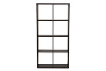 Load image into Gallery viewer, Baxton Studio Janne Modern and Contemporary Dark Brown Finished 8-Cube Multipurpose Storage Shelf
