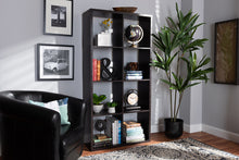 Load image into Gallery viewer, Baxton Studio Janne Modern and Contemporary Dark Brown Finished 8-Cube Multipurpose Storage Shelf
