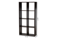 Load image into Gallery viewer, Baxton Studio Janne Modern and Contemporary Dark Brown Finished 8-Cube Multipurpose Storage Shelf
