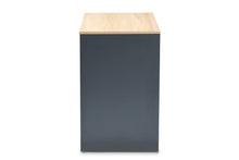 Load image into Gallery viewer, Baxton Studio Reed Mid-Century Modern 2-Drawer Multicolor Wood Computer Desk
