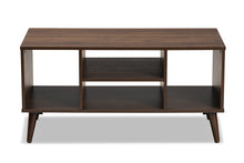 Load image into Gallery viewer, Baxton Studio Linas Mid-Century Modern Walnut Finished Coffee Table
