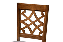 Load image into Gallery viewer, Baxton Studio Alisa Modern and Contemporary Grey Fabric Upholstered and Walnut Brown Finished Wood 5-Piece Dining Set
