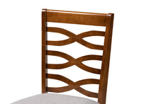 Load image into Gallery viewer, Baxton Studio Aspen Modern and Contemporary Grey Fabric Upholstered and Walnut Brown Finished Wood 5-Piece Dining Set
