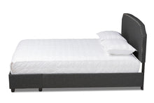 Load image into Gallery viewer, Baxton Studio Larese Dark Grey Fabric Upholstered 2-Drawer Queen Size Platform Storage Bed
