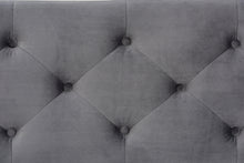Load image into Gallery viewer, Baxton Studio Hannah Modern and Contemporary Grey Velvet Fabric Upholstered Button-Tufted Storage Ottoman Bench
