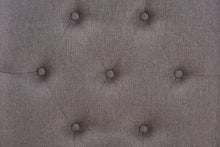 Load image into Gallery viewer, Baxton Studio Naeva Mid-Century Modern Grey Fabric Upholstered Walnut Finished Wood Footstool
