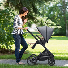 Load image into Gallery viewer, 2 in 1 Convertible Baby Stroller with Oversized Storage Basket-Gray
