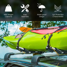 Load image into Gallery viewer, Folding J-Bar Kayak Roof Rack Universal Kayak Rack for Canoe Surfboard
