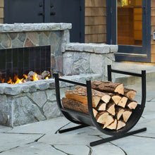 Load image into Gallery viewer, 17 Inch U-Shaped Firewood Rack Steel
