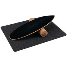 Load image into Gallery viewer, Wooden Balance Board Trainer Wobble Roller for Exercise Sports Training-Black
