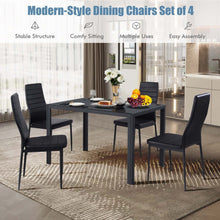 Load image into Gallery viewer, 4 Pieces Modern Leather Dinning Chairs Set
