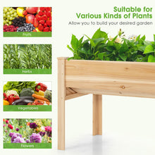 Load image into Gallery viewer, 48 x 24 x 32 Inch Elevated Wood Planter Box with Legs
