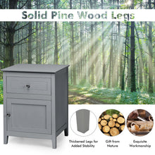 Load image into Gallery viewer, 2-Tier Accent Table with Spacious Tabletop-Gray
