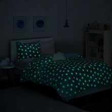 Load image into Gallery viewer, Quinny Glow In The Dark Plush Comforter Set - Full/Queen MZK10-202
