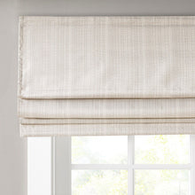 Load image into Gallery viewer, Olliix Galen 100% Polyester Basketweave Room Darkening Cordless Roman Shade By Madison Park MP40-7194
