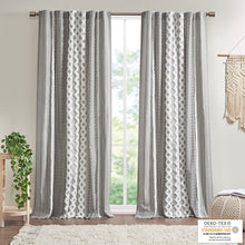 Load image into Gallery viewer, Imani Cotton Printed Window Panel With Chenille Stripe And Lining II40-1181 By Olliix

