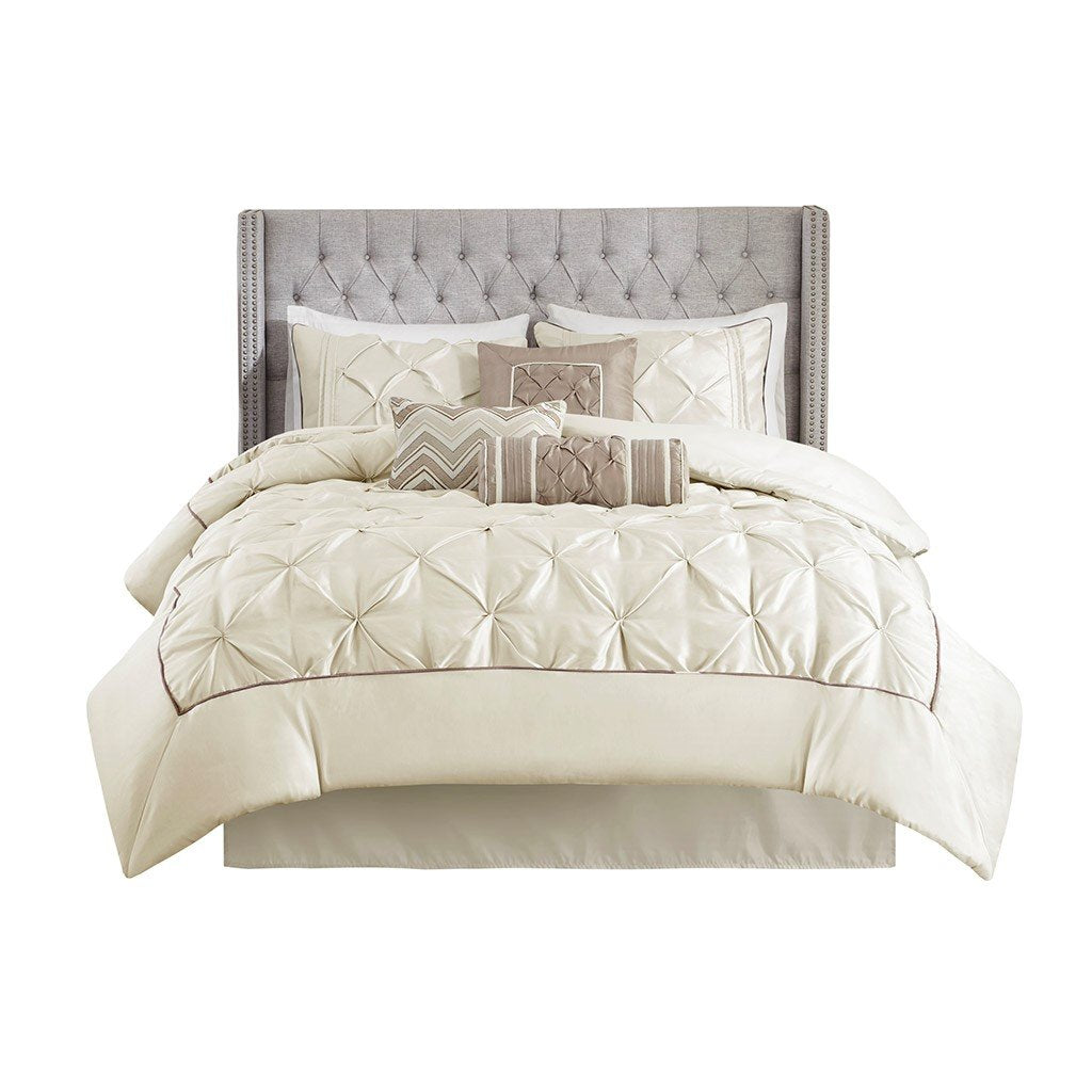 Madison Park Laurel 7 Piece Comforter Set - Cal King MP10-434 By Olliix