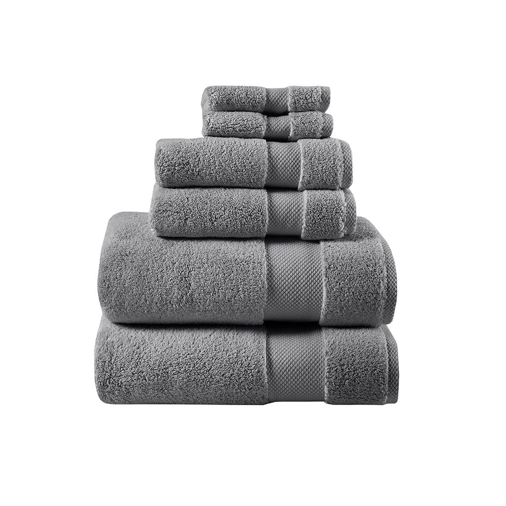Splendor 1000Gsm 100% Cotton 6 Piece Towel Set  MPS73-470 By Olliix