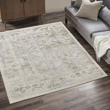 Load image into Gallery viewer, Madison Park Dakota Vienna Tiled Border 8X10 Beige/Cream Area Rug MP35-7071 By Olliix
