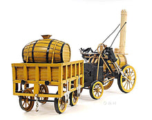 Load image into Gallery viewer, 1829 Yellow Stephenson Rocket Steam Locomotive
