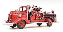 Load image into Gallery viewer, 1938 Red Fire Engine Ford 1:40
