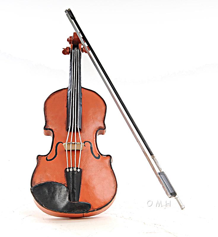 Orange Vintage Violin 1:2