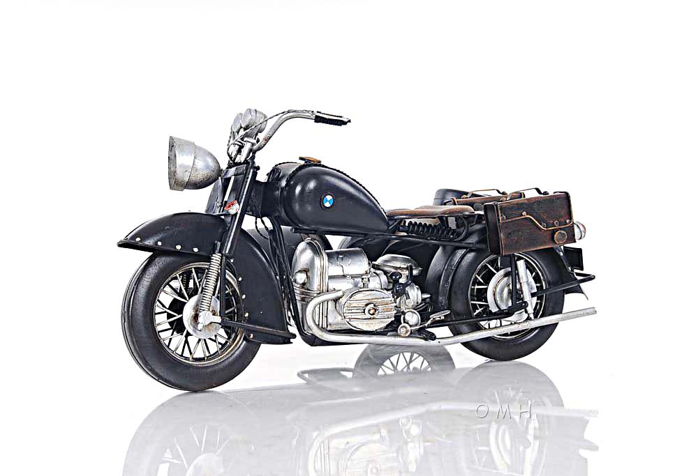 Black Vintage Motorcycle