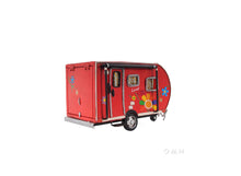 Load image into Gallery viewer, Red Trailer Tissue Holder
