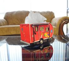 Load image into Gallery viewer, Red Trailer Tissue Holder
