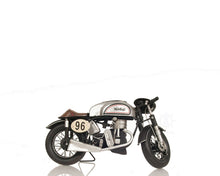 Load image into Gallery viewer, 1952 Norton Manx 1:8 Metal Handmade Scaled Model
