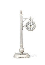 Load image into Gallery viewer, Brass/ Alum. Lamp Post Clock One Sided
