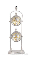 Load image into Gallery viewer, Brass See Thru Clock Double
