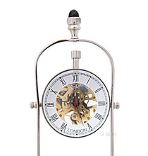 Load image into Gallery viewer, Brass See Thru Clock Double
