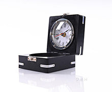 Load image into Gallery viewer, Brass Compass &amp; Clock W/Wooden Case
