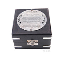 Load image into Gallery viewer, Brass Compass &amp; Clock W/Wooden Case
