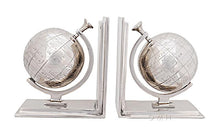 Load image into Gallery viewer, Alum Globe Bookend Set Of Two
