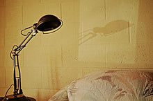 Load image into Gallery viewer, Brass Table Spring Lamp On Round Base
